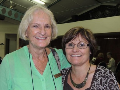 Tuesday Rostrum members Pam Grobler (left) and Kitty Steenmans, at the September lunch.