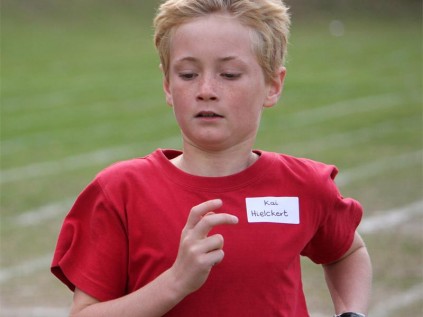 Izotsha's Kai Hielckert runs like the wind for the Leopards.