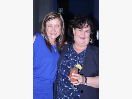 Jean Osborne (left) and Carol van Loggeren enjoy the Lighthouse Festival launch party.
