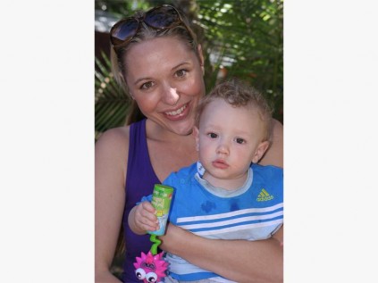  Camena Drakopoulos and her son Titus enjoy their day at River Valley Nature Reserve. 