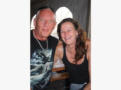 Having a great time at lthe Spring Razzle Rock Festival are Armin and Dyan Moller.