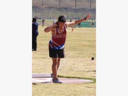 Sheppie High's Jason Olivier took fourth place in the U15 discus event.