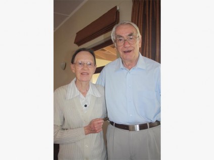 Maizie and Claus Roder at the dementia workshop at Mbango Valley last Thursday.