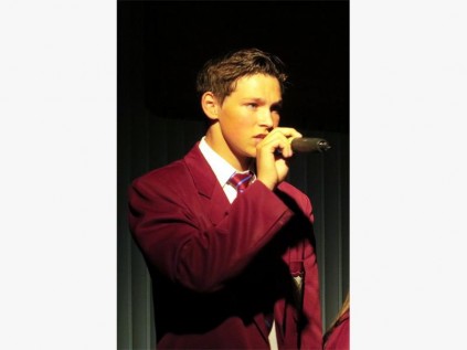 Michael Botha of the PSHS Ensemble performs at the last concert of the year, which was well attended.