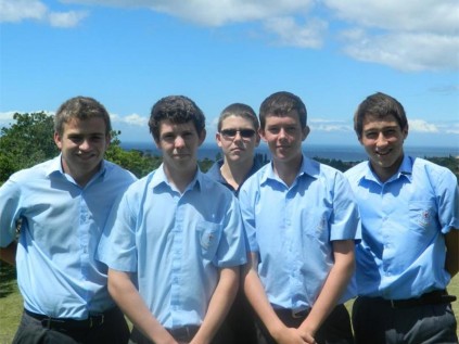 Southcity boys selected for the SKZN Golf Champs are (from left) Joshua Woycieh, Keagan Burton, Joshua Fouche, Connor James and Cornel Schmitz.