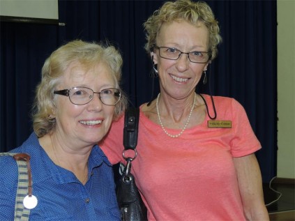 Elaine Wareing (left) and Felicity Cotton, at the recent Tuesday Rostrum lunch.