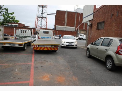 Trucks from various driving schools block the entrance to St Katharine's Chruch in Port Shepstone on a daily basis.