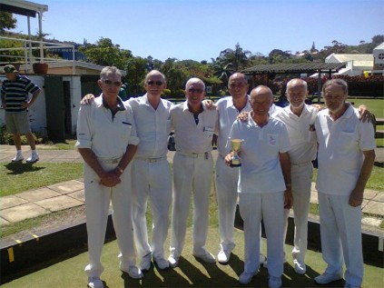 John Chamier, Allan Grey, Mike Harvey, Richard von Waltsleven, Bob Elliot, Mike Mordant and Eddie Acheson from AMBC were worthy winners of the KBA sevens league tournament.