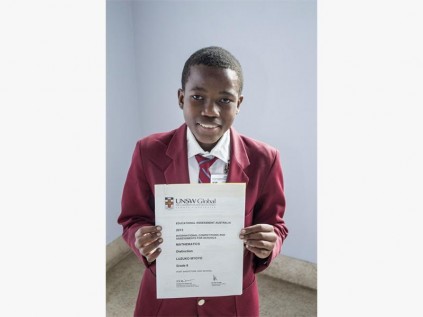 Port Shepstone High gr 8 pupil, Luzuko Myoyo, obtained a distinction in the Mathematics Schools International Assessment Tests, administered by the University of New South Wales (Australia).