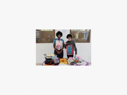 Port Shepstone Senior pupils Reece Govender (left) and Marcus Graham are open for business.