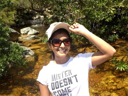 Carishma Basday, formerly from Port Shepstone, recently walked 85km to raise awareness about water.