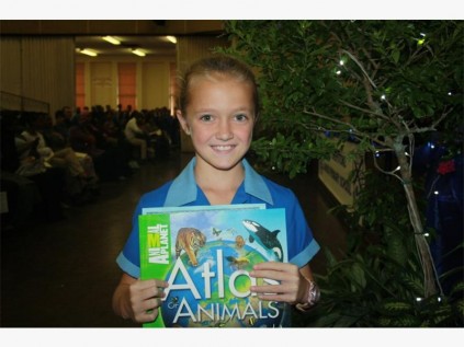 PS Junior Primary's beaming Camryn Lloyd received an academic book prize, merit certificate, ‘sports girl of the year’, as well as the ‘Principal’s Award’ – well done Camryn!