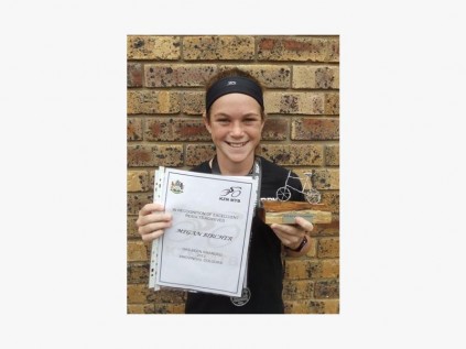 Megan Bircher of Port Edward Primary was recently awarded her KwaZulu-Natal colours for mountain biking.
