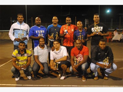 City Covenant volleyball players finished runners-up in all the competitions. They are (back, from left) Clive Pillay, Devan Raman, Allison Appalsamy, Amar Badri, Mzamo Shinga and Clinton Pillay. In the front are Tersius Fords, Calvin Pillay, Preshen Chetty, Elton Pillay and Thulani Sibisi.