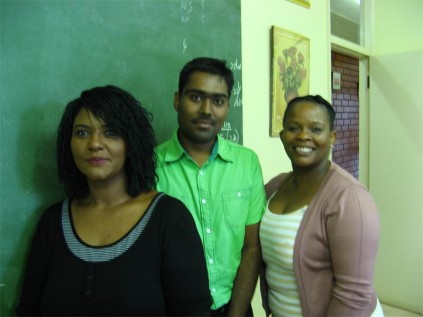 Jai Hind welcomes new staff members (from left) Sally Kavanagh, Pranesh Bhugwandeen and Bongi Mpunzana to the school.
