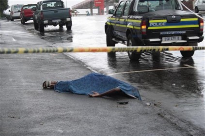 An eyewitness saw a gun in the man's hand.