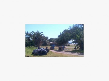 Full garbage bags are left uncollected for days and rubbish lies strewn across the entrance to the beachfront in Port Shepstone.
