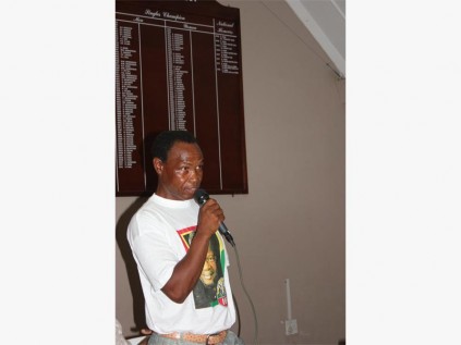 IFP candidate Moses Makhathini assures the community that if the IFP wins these by-elections the party will improve living conditions.