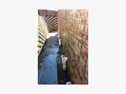 Water leaks from the public toilet at the Margate fishing pier.