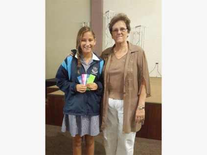At the recent SA Regional Level 1 swimming championships, Southcity's Tamara Venter (left) seen here with teacher, Jill Sparrow, made five finals out of seven races! Tamara achieved fourth place in the 100m freestyle, sixth in the 50m and 100m backstroke and came eighth in the 200m backstroke and 50m breaststroke events.