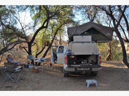 Under canvas at last - at Borakalalo Game Reserve.