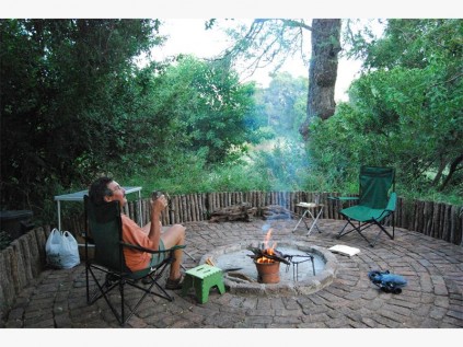 Our campsite at Limpopo Lodge.