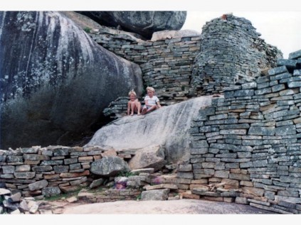 The dry stone walls of Great Zimbabwe.