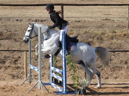 Breece Orsmond from Creston College and her horse Silver Secret Knight. 