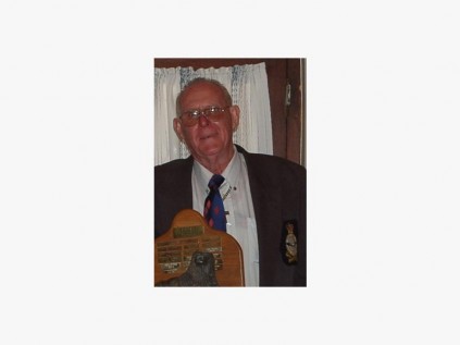 Rob Dennis was pleased to receive the Lion of the Year trophy. SUBMITTED