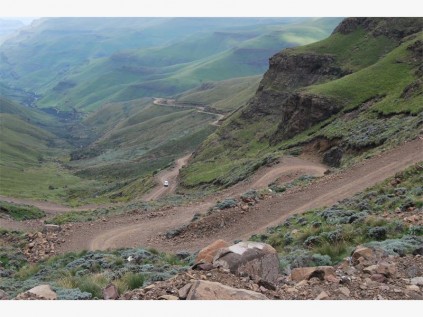 Rugged Sani Pass.
