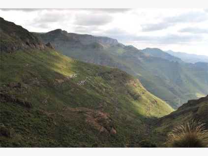 Eastern Lesotho mountain vista.