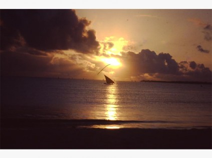 Sunrise at Silver Beach, near Dar es Salaam.