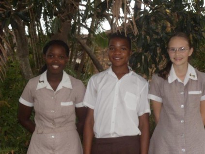 Newly elected prefects (from left) Rebecca Kubheka, Nceba Ncama and Shayna Walker. 