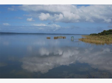 Where the sky and the lake meet.