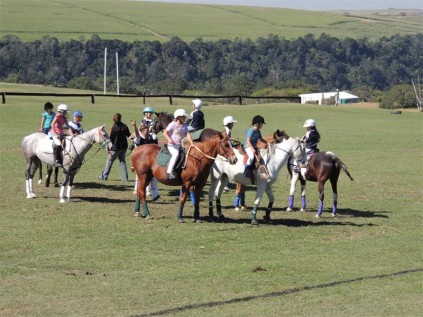 Tomorrow's stars, the 'Peewees', show off their skills at the Paddock tournament.