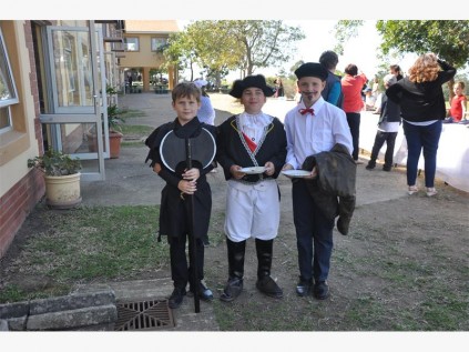 Dressed to impress are (from left) Southcity grade 4 boys Dylan Els, Luke Mundell and Zac Simpson. SUBMITTED