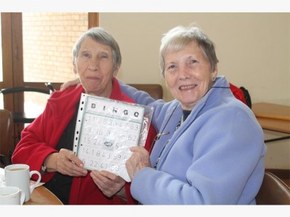 Madge Serrao (left) and Ann Uren.