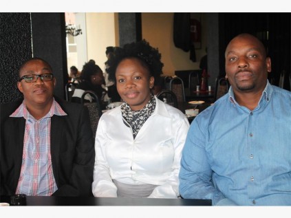 Ugu spokesman Sipho Khuzwayo, Ugu special programmes manager Dudu Ngcobo and Ugu district youth council chairman Mlungisi Ngcobo.