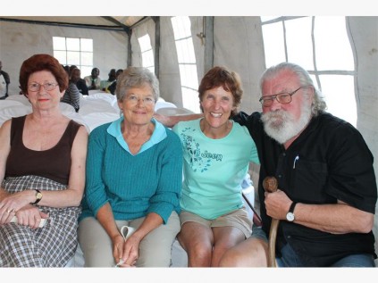 The Trafalgar Conservation Group is against the idea of making part of Mpenjati Reserve an official nudist friendly enviroment. At the debate are (from left) Maureen Munro, Dorothy McIntyre, Pam Osborn and David Holt-Biddle.