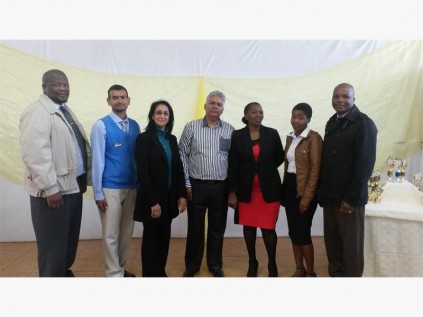 Port Shepstone Secondary teachers (from left) Bernade Ngcobo, Manivan Govender, Shireen Ramkelawon, Rammy Manilal, Rose Khuzwayo, Primrose Sithole and Dr Jabulani Mzizi were proud of the results achieved by pupils at the IsiZulu speech contest.