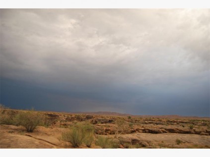 Storm clouds over Augrabies National Park