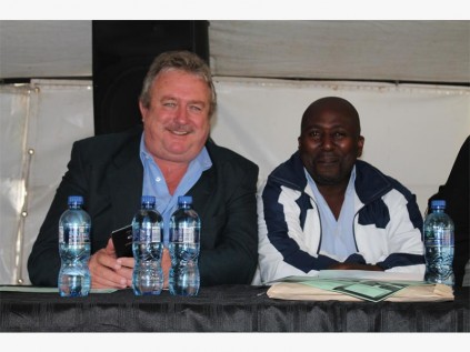 Cllr Dave Watson and Cllr Robert Khowa at the imbizo.