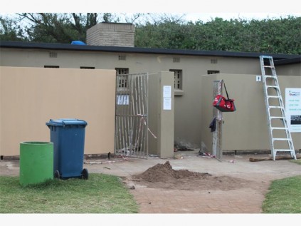 The St Mike's ablution block has been under construction for many months.