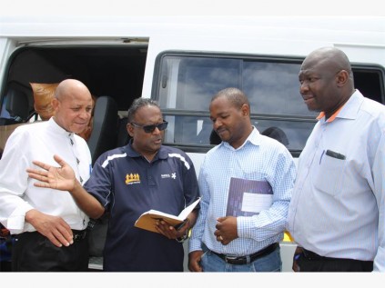 Reverend Danny Chetty of Practical Ministries with Dr Lucas Ngoetjana, Lizwe Ngubane and Dr Douglas Dziva.