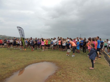 In spite of the rainy weather, well over 200 runners lined up for the Uvongo parkrun on December 27.