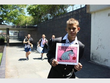 Barend Helberg is een van HSN se nuwe gr 8 'Shrekkies'.