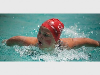 Creston College swimmer Demi Orsmond competes in the butterfly event at last week's interhouse gala.
