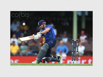 James Taylor made a plucky 98 before being last man out. (Photo by Steve Christo/Corbis Images)