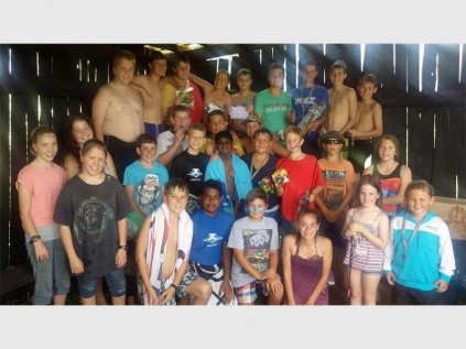 A group of prospective fishermen (and women) have a blast at Joshua Fischer's recent 13th birthday and bass fishing competition in Paddock. SUBMITTED
