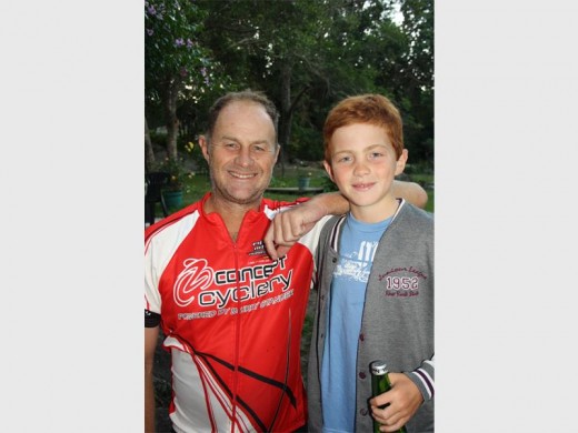 Darren de Bruin and his son Nic.